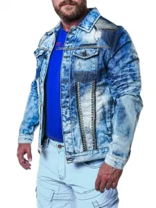 Pánska bunda CIPO & BAXX CJ264 BLUE Farba: Modrá, Konfekčná veľkosť: M