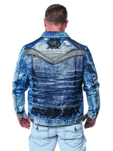 Pánska bunda CIPO & BAXX CJ264 BLUE Farba: Modrá, Konfekčná veľkosť: M