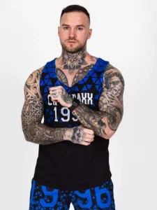 Pánsky plážový komplet CIPO & BAXX CUK247 BLUE Farba: Modrá, Konfekčná veľkosť: M