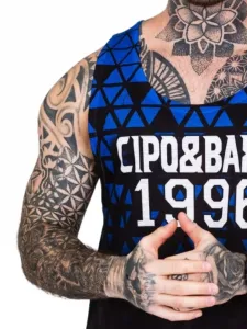 Pánsky plážový komplet CIPO & BAXX CUK247 BLUE Farba: Modrá, Konfekčná veľkosť: M
