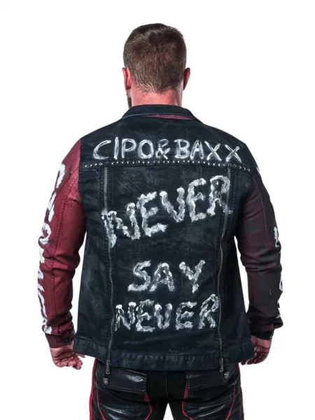 Pánska bunda CIPO & BAXX CJ248 BLACK Farba: Čierna, Konfekčná veľkosť: M