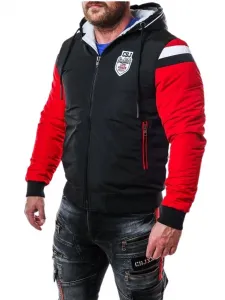 Pánska bunda CIPO & BAXX CJ230 BLACK Farba: Čierna, Konfekčná veľkosť: M