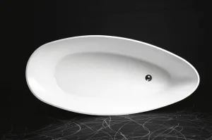 GELCO - ELIPSIE - vaňa, 1700x770x620, liaty mramor, objem 330l, biela lesk GVEL1700