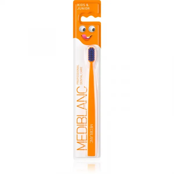 MEDIBLANC KIDS & JUNIOR Ultra Soft zubná kefka pre deti ultra soft Orange 1 ks