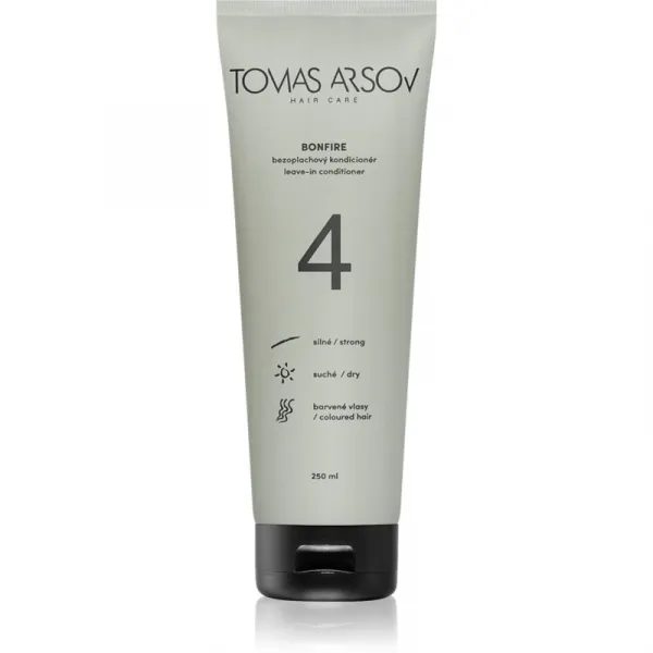Tomas Arsov Bonfire Leave On Conditioner vyživujúci bezoplachový kondicionér pre jemné vlasy a poškodené vlasy 250 ml