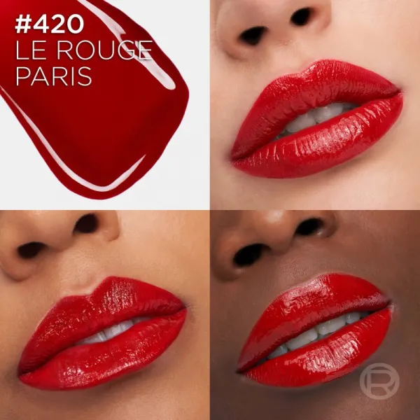 L’Oréal Paris Infaillible Laque Resistance dlhotrvajúci tekutý rúž dodávajúci hydratáciu a lesk odtieň 420 Le Rouge Paris 4.3 ml