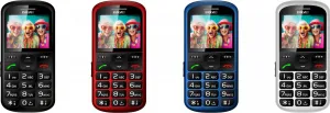 EVOLVEO EasyPhone XS, mobilný telefón pre seniorov, modrý