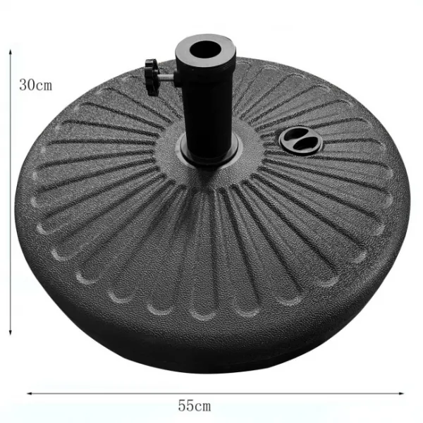 Ak furniture Podstavec pod slunečník UB55 černý