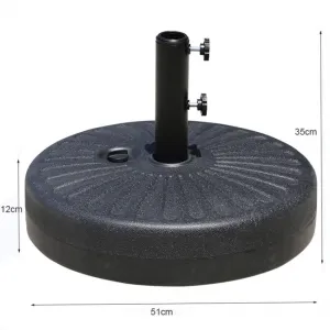 Ak furniture Podstavec pod slunečník UB51 černý