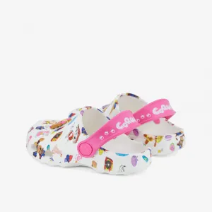 Dievčenské kroksy (rekreačná obuv) COQUI Little Frog Paw Patrol + Amulet K white light fuchsia