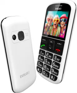EVOLVEO EasyPhone XS, mobilný telefón pre seniorov, biely