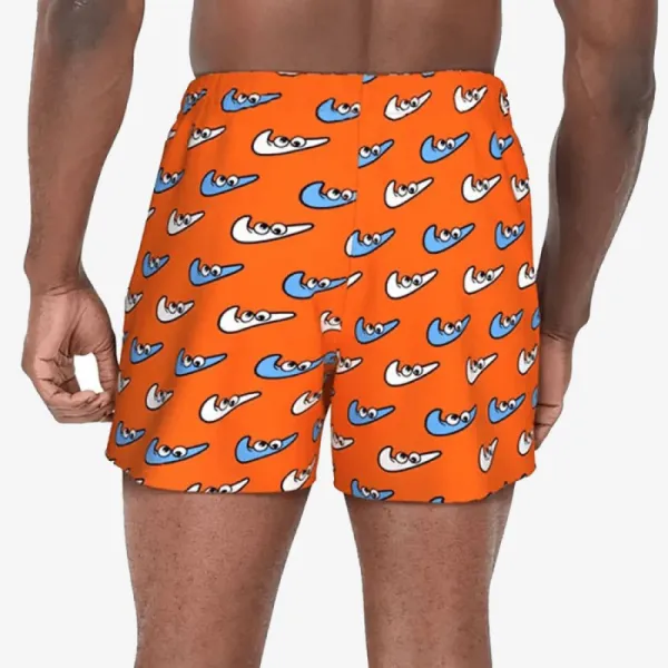 Pánske plavky NIKE SWIM MULTI PRINT-ORANGE BLAZE