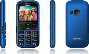 EVOLVEO EasyPhone XS, mobilný telefón pre seniorov, modrý