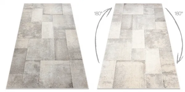 Koberec FUSION 1200 krémový / béžový - geometrický, moderný, abstraktný