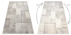 Koberec FUSION 1200 krémový / béžový - geometrický, moderný, abstraktný