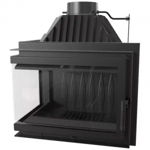 Kratki SIMPLE Z/S 8 BS ľavé presklenie - krbová vložka SIMPLE/Z/S/L/BS