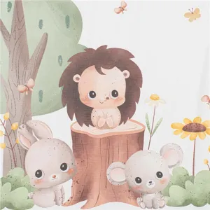 Prebaľovacia podložka Baby Mix Lesné zvieratká 47x70cm