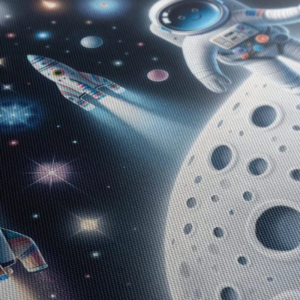 Obraz detský astrounaut na Mesiaci