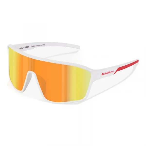 Slnečné okuliare RED BULL SPECT DAFT-002, white, brown with red revo, CAT 3, 137-130