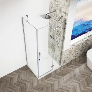 GELCO - TRINITY CHROM štvorcový kút 800x800 pravý, číre sklo, GT5680-80CR-CH GT5680-80CR-CH