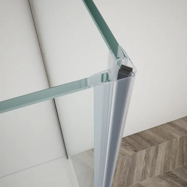 GELCO TRINITY CHROM štvorcový kút 800x800 ľavý, matné sklo, GT5680-80ML-CH GT5680-80ML-CH
