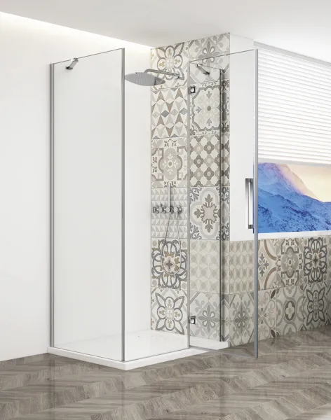 GELCO - TRINITY CHROM štvorcový kút 800x800 pravý, číre sklo, GT5680-80CR-CH GT5680-80CR-CH