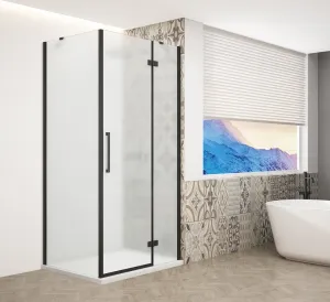 GELCO - TRINITY BLACK štvorcový kút 800x800 pravý, matné sklo, GT5680-80MR-B GT5680-80MR-B