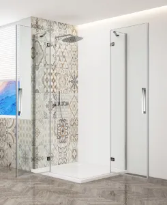 GELCO TRINITY CHROM štvorcový kút 1000x1000 rohový vstup, číre sklo, GT2210-10C-CH GT2210-10C-CH