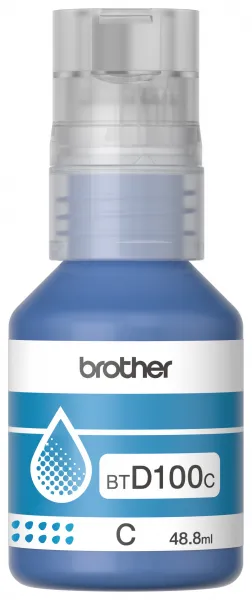 Brother BT-D100 BTD100C azúrová (cyan) originálna atramentová náplň