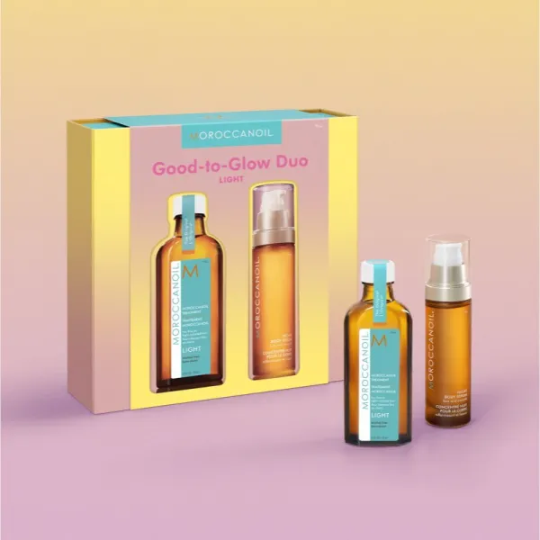 Moroccanoil Good-to-Glow Duo sada na vlasy a telo 2 ml