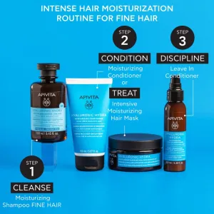 Apivita Hyaluronic Hydra Fine Hair Moisturizing Shampoo hydratačný šampón pre jemné vlasy 250 ml
