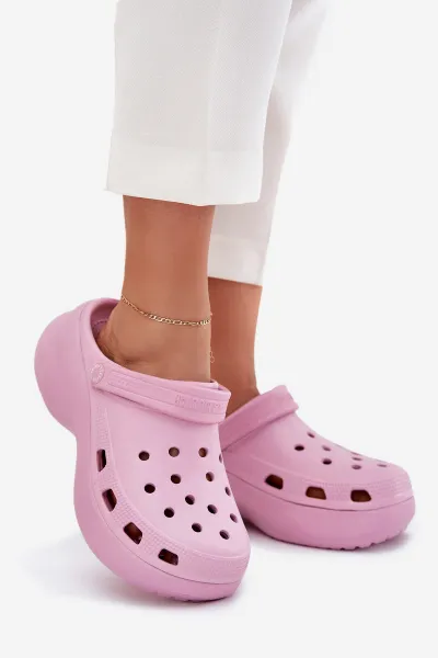 BIG STAR SHOES Dámske Penové Šľapky Na Masívnej Podošve Big Star