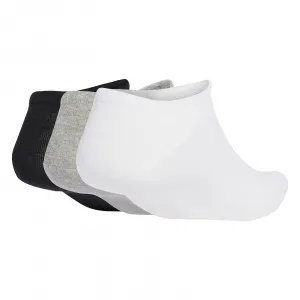 adidas Liner Socks 3 Pairs "White Medium Grey Heather Black" (JV7400)