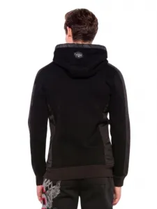 Pánska mikina CIPO & BAXX CL358 BLACK Farba: Čierna, Konfekčná veľkosť: M