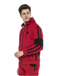 Pánska mikina CIPO & BAXX CL387 RED Farba: Červená, Konfekčná veľkosť: M