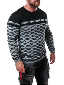 Pánsky sveter CIPO & BAXX CP228 GREY Farba: Sivá, Konfekčná veľkosť: M