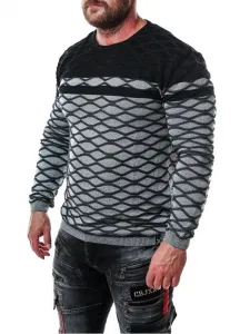 Pánsky sveter CIPO & BAXX CP228 GREY Farba: Sivá, Konfekčná veľkosť: M