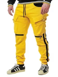Pánske tepláky CIPO & BAXX CR125 YELLOW Farba: Žltá, Konfekčná veľkosť: M