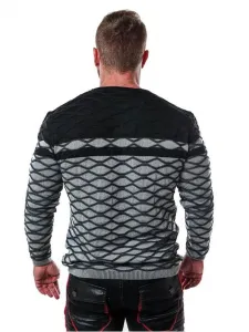Pánsky sveter CIPO & BAXX CP228 GREY Farba: Sivá, Konfekčná veľkosť: M