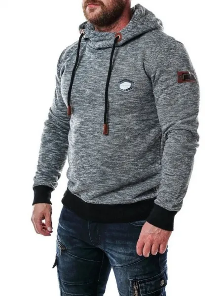 Pánska mikina CIPO & BAXX CL425 GREY-MELANGE Farba: Sivá, Konfekčná veľkosť: S