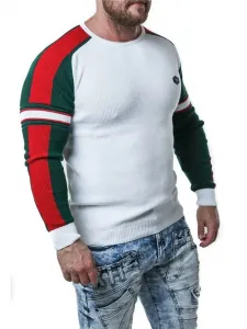 Pánsky sveter CIPO & BAXX CP249 WHITE Farba: Biela, Konfekčná veľkosť: XXL