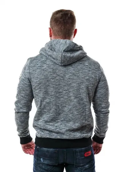 Pánska mikina CIPO & BAXX CL425 GREY-MELANGE Farba: Sivá, Konfekčná veľkosť: S