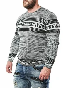Pánsky sveter CIPO & BAXX CP244 GREY Farba: Sivá, Konfekčná veľkosť: M
