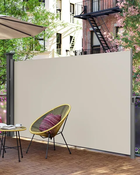 SONGMICS Bočná markíza Orrine 180x350 cm béžová