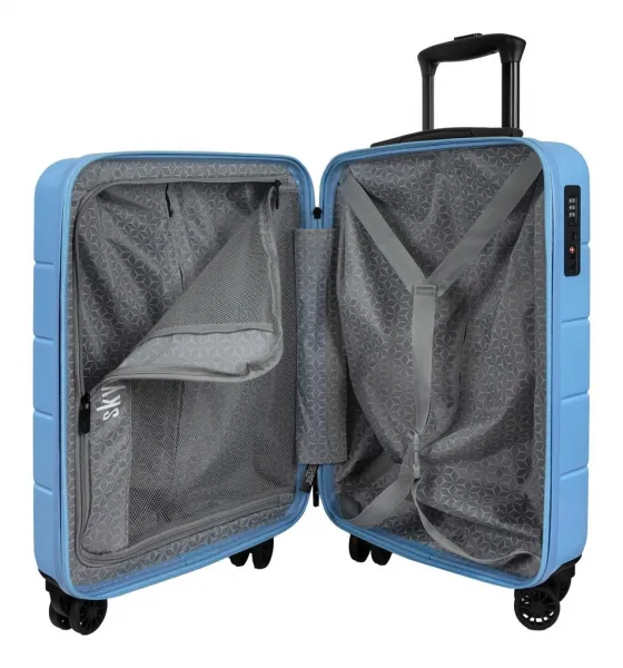 Kufor do lietadla 55x40x20 Skyline Goomera 4w S Blue