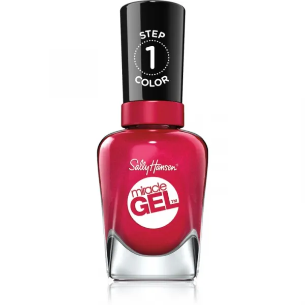 Sally Hansen Miracle Gel™ gélový lak na nechty bez použitia UV/LED lampy odtieň 469 Bordeaux Glow 14,7 ml