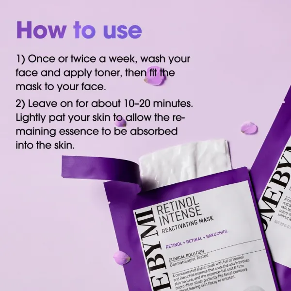 Some By Mi Retinol Intense Reactivating Mask protivrásková plátenná maska pre zrelú pleť 22 g