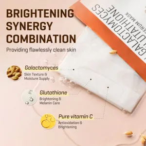 Some By Mi Galactomyces Glutathione Glow Serum Mask rozjasňujúca plátienková maska pre citlivú a suchú pleť 22 g