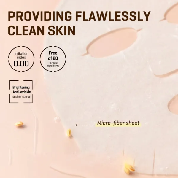 Some By Mi Galactomyces Glutathione Glow Serum Mask rozjasňujúca plátienková maska pre citlivú a suchú pleť 22 g