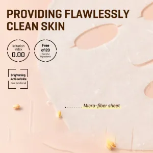 Some By Mi Galactomyces Glutathione Glow Serum Mask rozjasňujúca plátienková maska pre citlivú a suchú pleť 22 g
